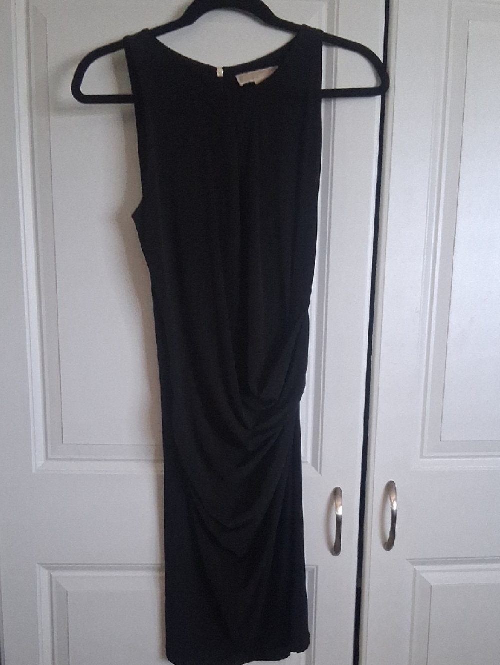 Michael Kors Black Dress with Silver MK Zipper Charm